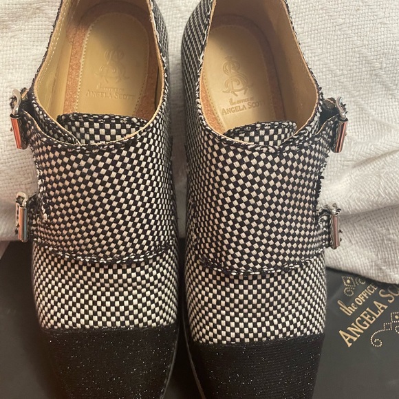 Office of Angela Scott Mr.Colin check size womens 39.5 EU /9 US - Picture 11 of 11